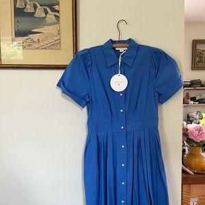 ALEXIS for Target Blue Short Sleeve Shirtdress